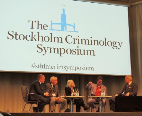 Opening Discussion, Stockholm Prize Winners and the Swedish Minister of Justice and Migration, Chaired by Larry Sherman. The 2016 Stockholm Criminology Symposium.